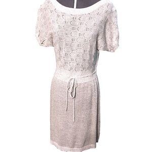 Sparkly silver sweater dress